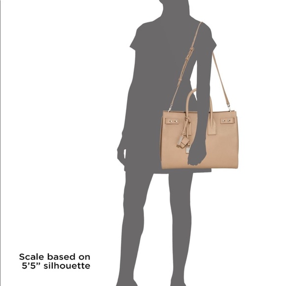 Saint Laurent Medium Soft De Jour Leather Tote - Picture 2 of 8